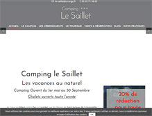 Tablet Screenshot of camping-le-saillet.com